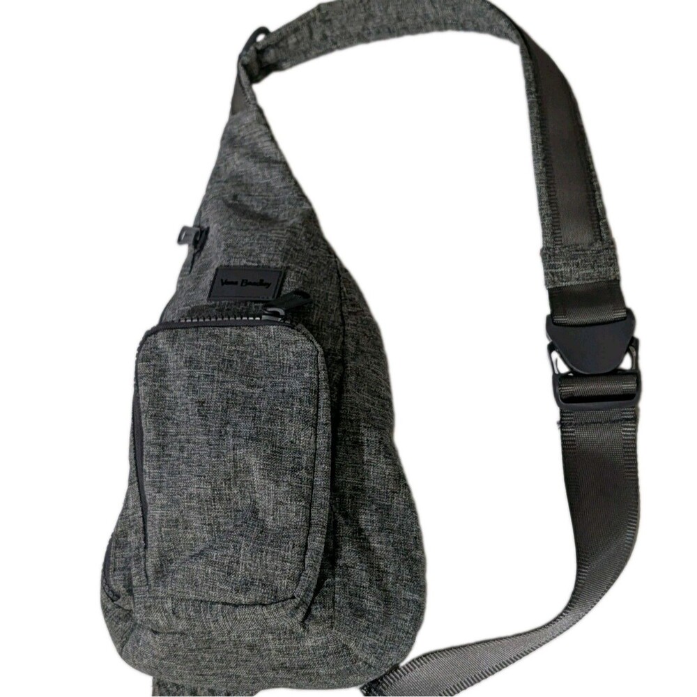 Vera Bradley ReActive Mini Sling Backpack Gray Heather Crossbody 26673 NWOT